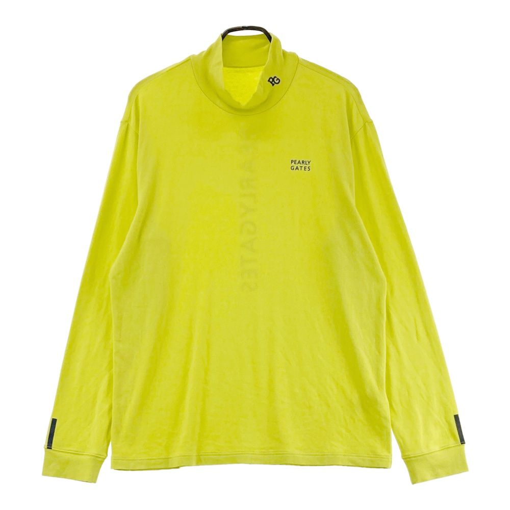 サイズ：7 PEARLY GATES パーリーゲイツ 2025年モデル ハイネック 長袖Tシャツ グリーン系 [240101693634] ゴルフウェア メンズ ストスト