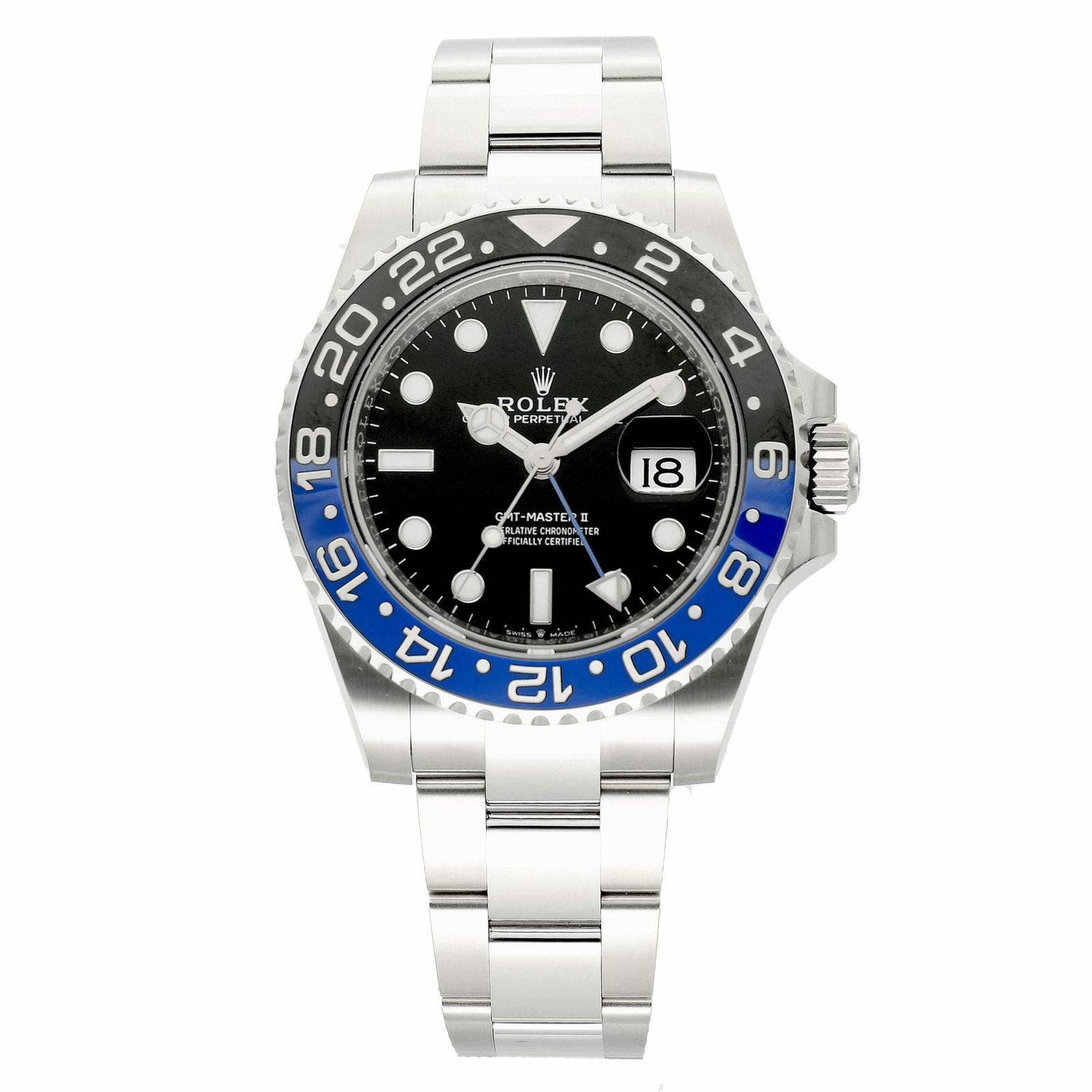 【新品】ロレックス 時計 GMTマスターⅡ 126710BLNR ブラック文字盤 オイスターブレス 自動巻き ROLEX