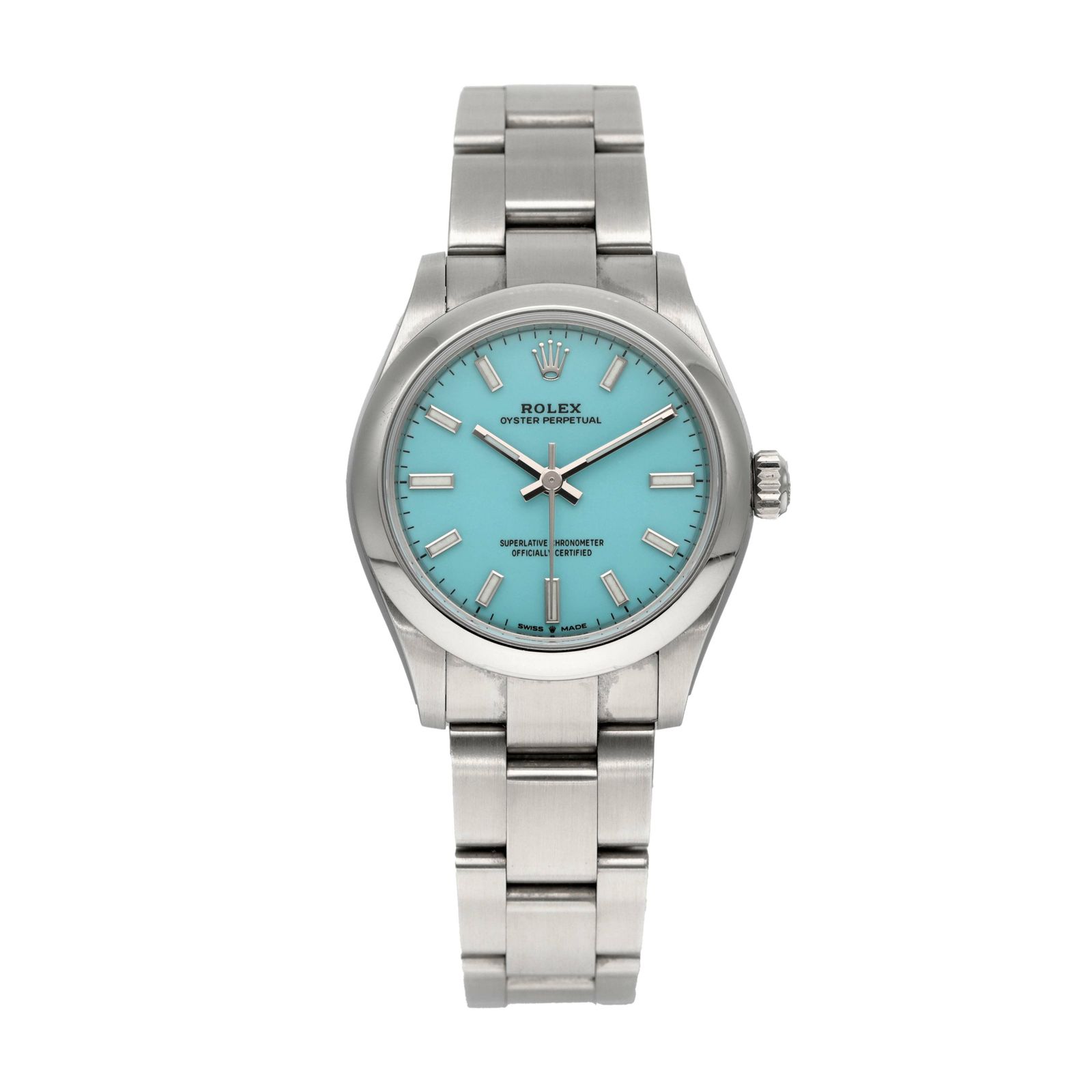 【中古A】ロレックス 時計 オイスターパーペチュアル31 277200 ターコイズ文字盤 自動巻き ROLEX レディース