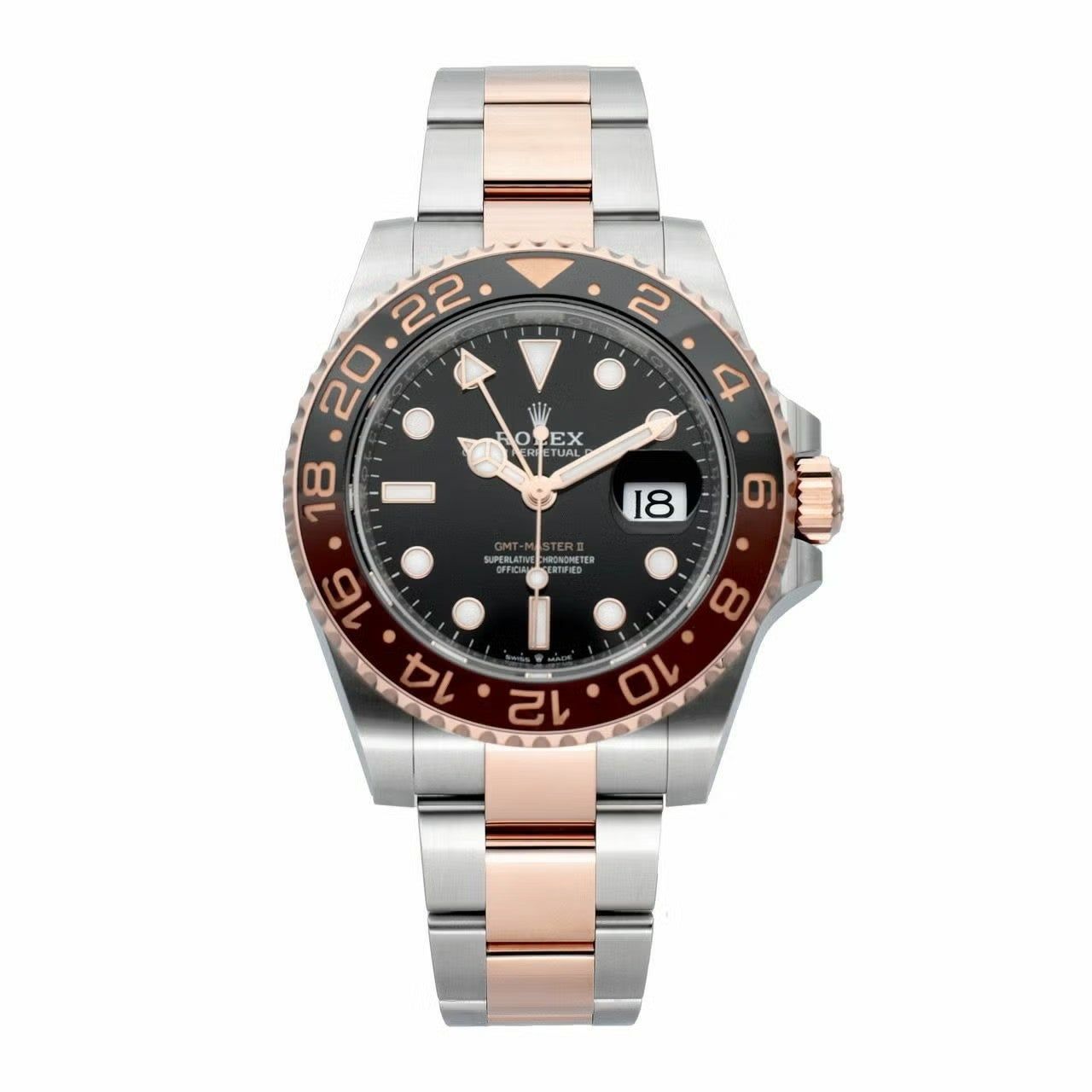 【新品】ロレックス 時計 GMTマスターⅡ 126711CHNR ブラック文字盤 オイスターブレス 自動巻き ROLEX