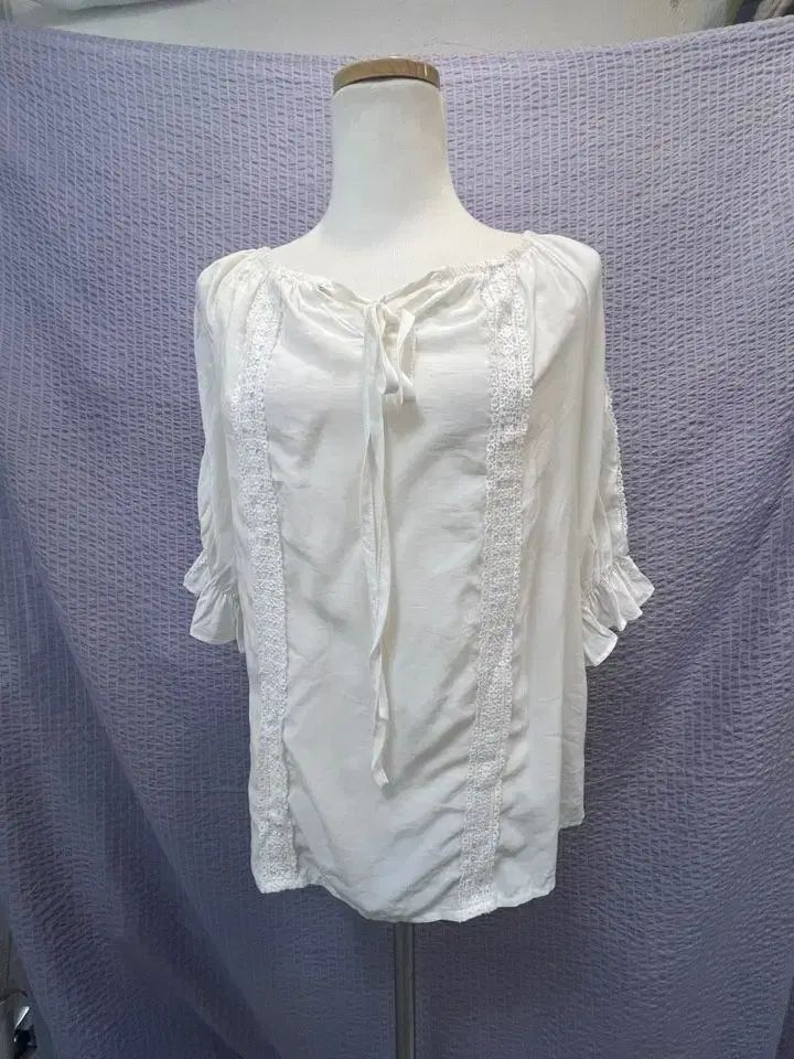 FOR WOMAN レース POINT ブラウス (タグ付き / 新品)