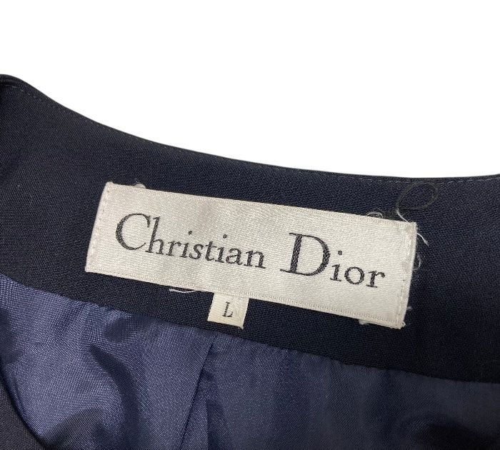 Christian Dior/クリスチャンディオール/ノーカラー/ロングジャケット