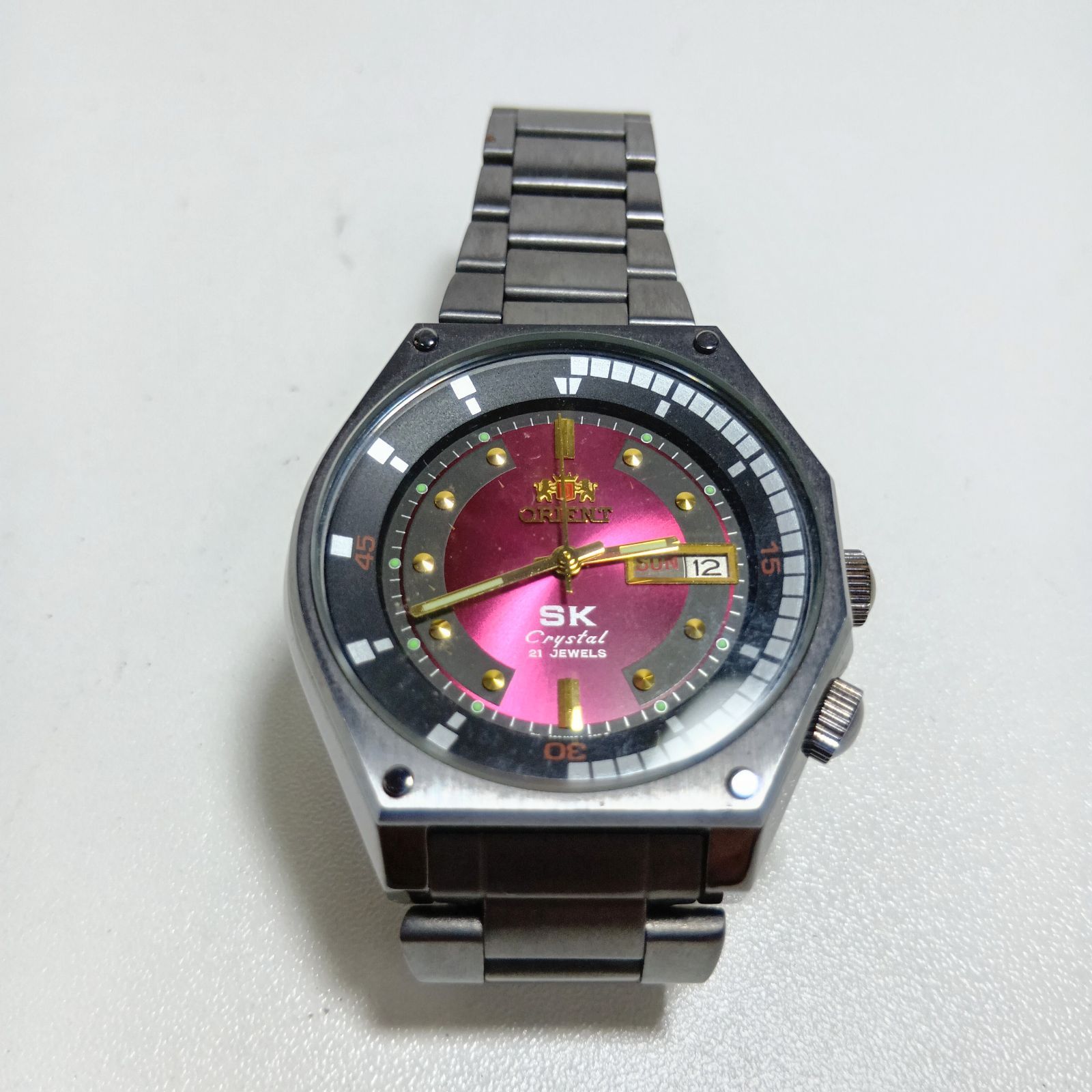 N オリエント Orient SK Crystal 21 Jewels 自動巻き腕時計 - メルカリ