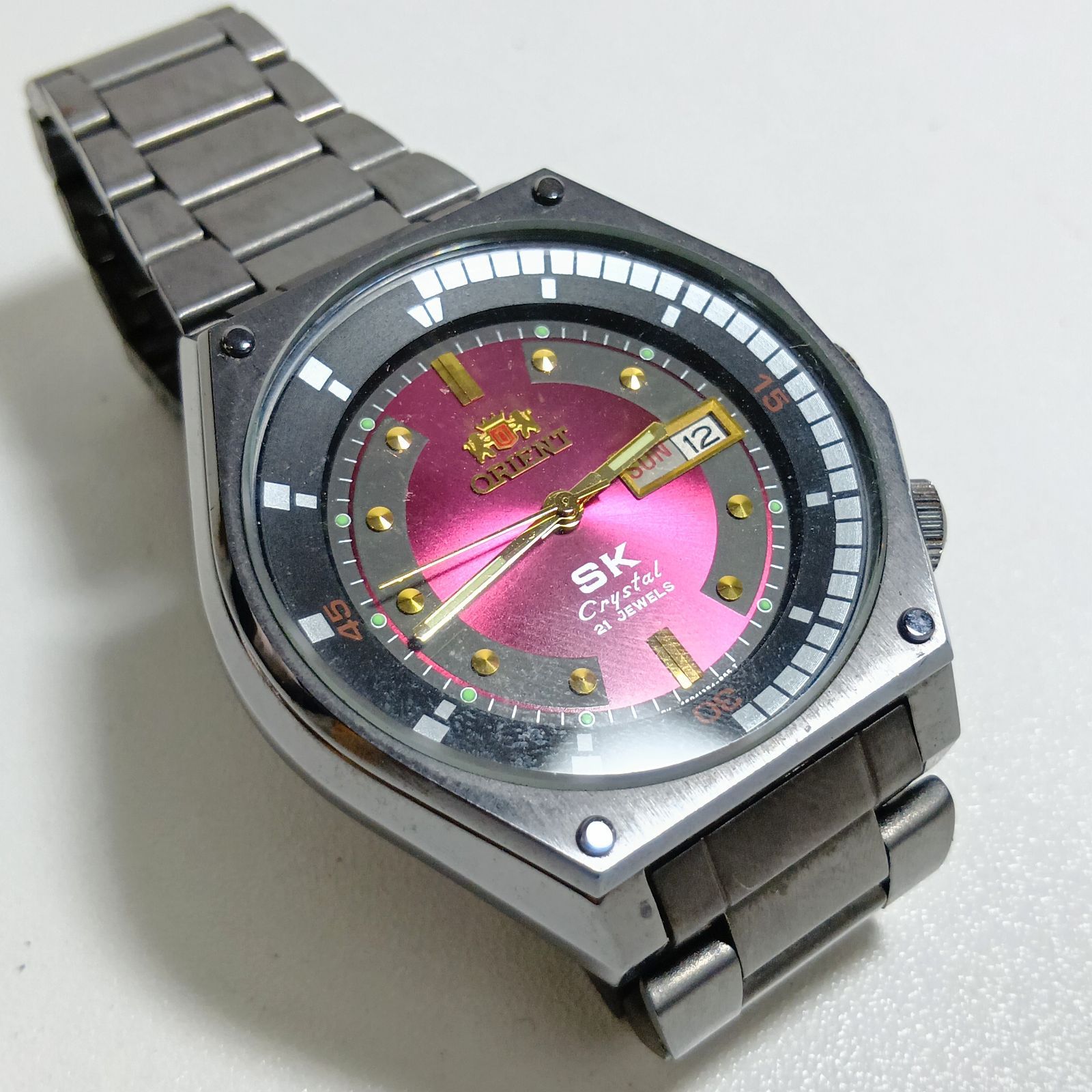 N オリエント Orient SK Crystal 21 Jewels 自動巻き腕時計 - メルカリ