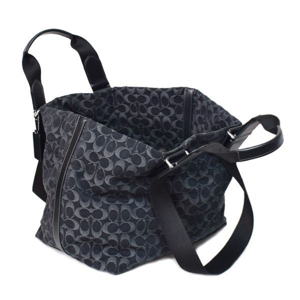 コーチ メンズ バッグ COACH デニム レザー シグネチャー スモール
