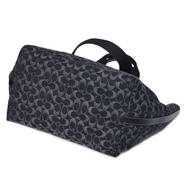 Coach ハンドバッグ デニム　シグネチャー コーチ メンズ バッグ COACH デニム レザー シグネチャー スモール