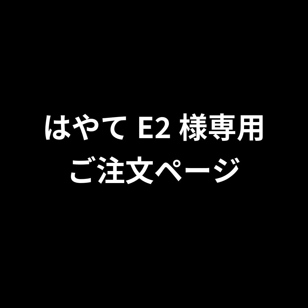 はやてE2様専用ご注文ページ　2026年5月18日出品　受注生産商品