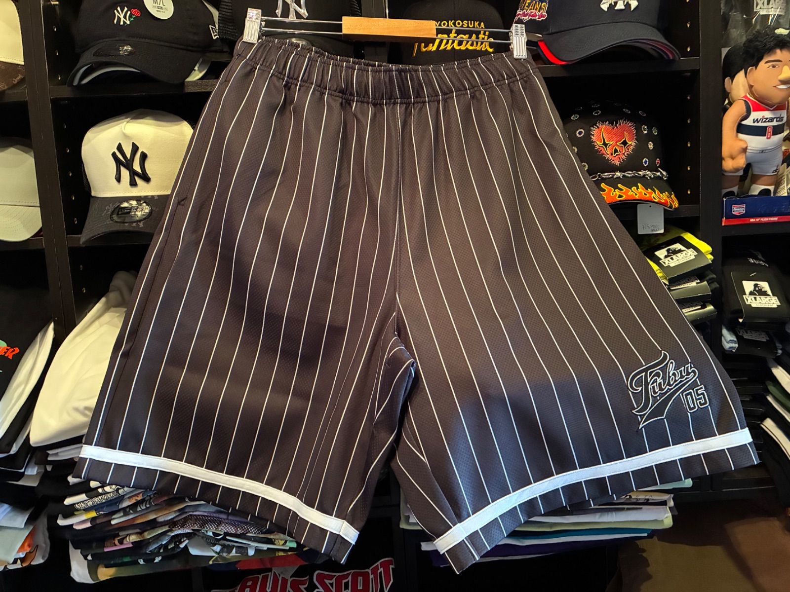 FUBU PATCH SHORTS/パッチショーツ【FAM-61505】BLACK Lサイズ ¥9790 ＋ 送料¥660