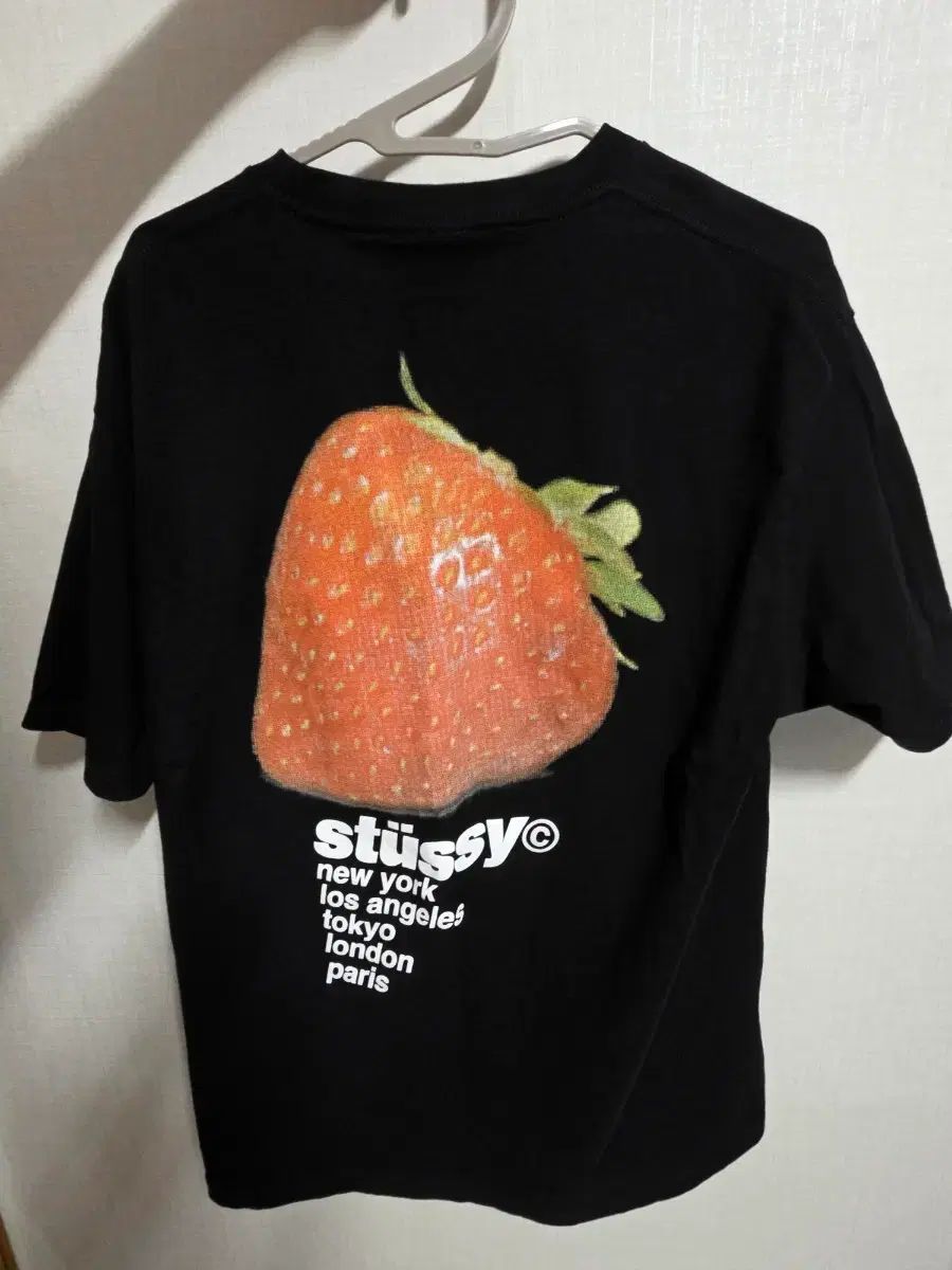 STUSSY ストロベリー Tシャツ ブラック