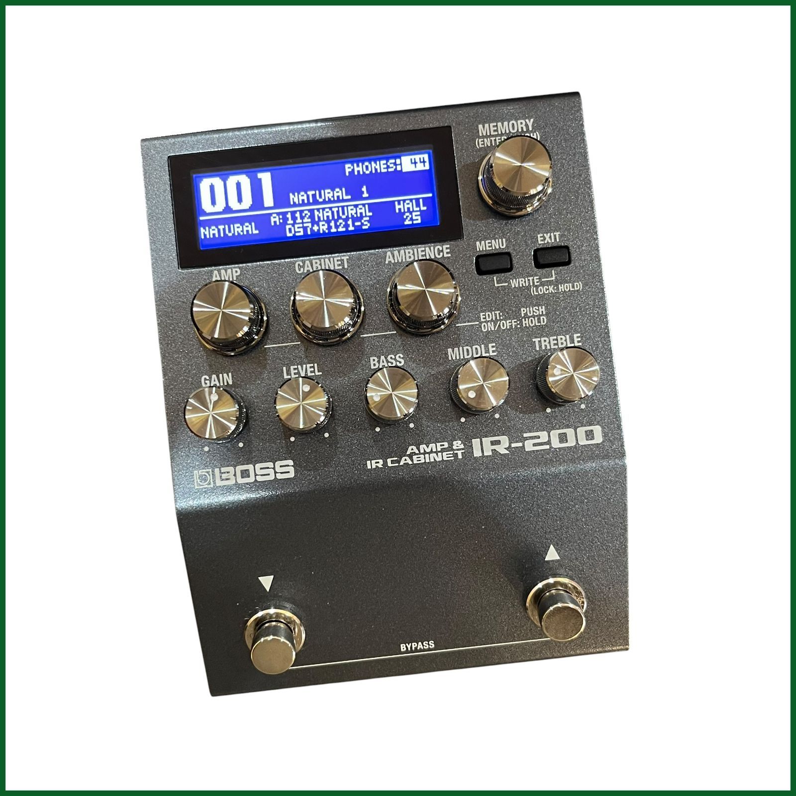 中古○ボス/BOSS○アンプキャビネット IR-200 AMP&CABINET PROCESSOR
