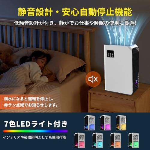 除湿機 小型 除湿器【2026NEWモデル ダブルペルチェ式】強力 除湿乾燥