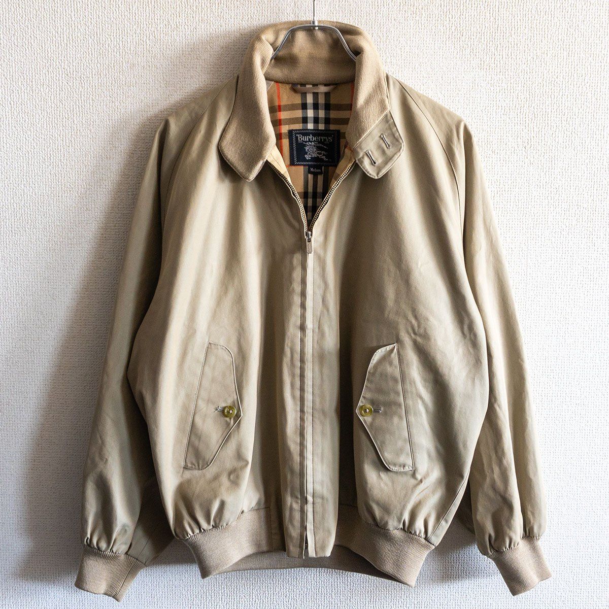 90S】 BURBERRYS 【スイングトップ ジャケット】M ノバチェック