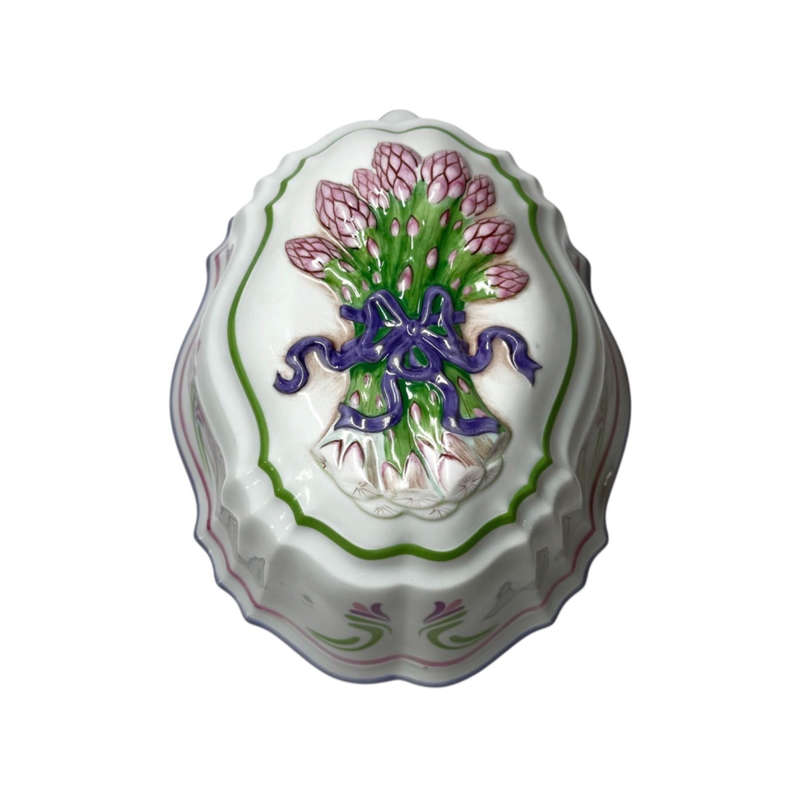 陶器のバラ9個とスタンド　イタリア製 フランクリンミント社 The Franklin Mint フランクリンミント ル・コルドン・ブルー 磁器製