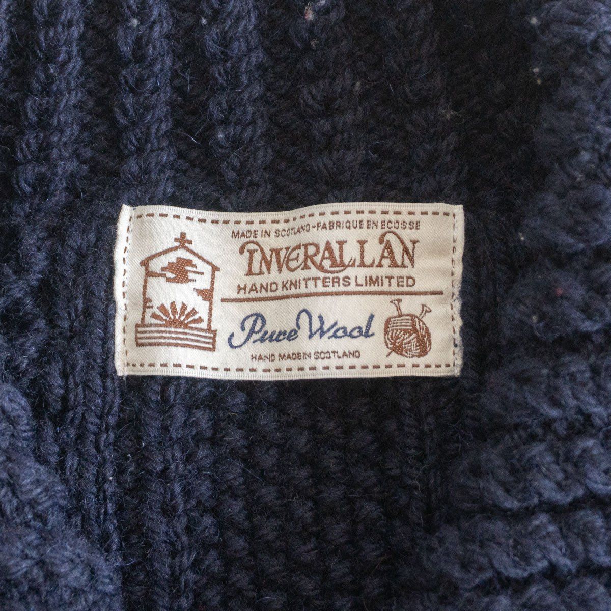 美品】INVERALLAN 【3A Lumber Cardigan/ケーブルニット カーディガン