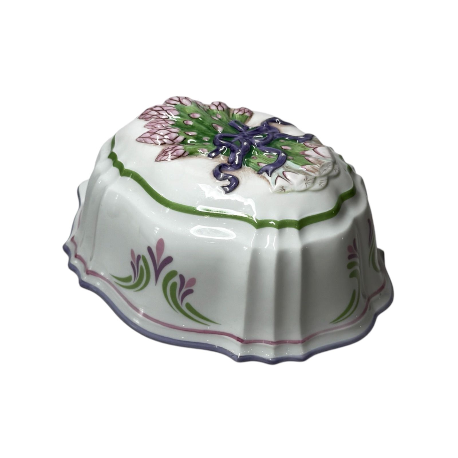 陶器のバラ9個とスタンド　イタリア製 フランクリンミント社 The Franklin Mint フランクリンミント ル・コルドン・ブルー 磁器製