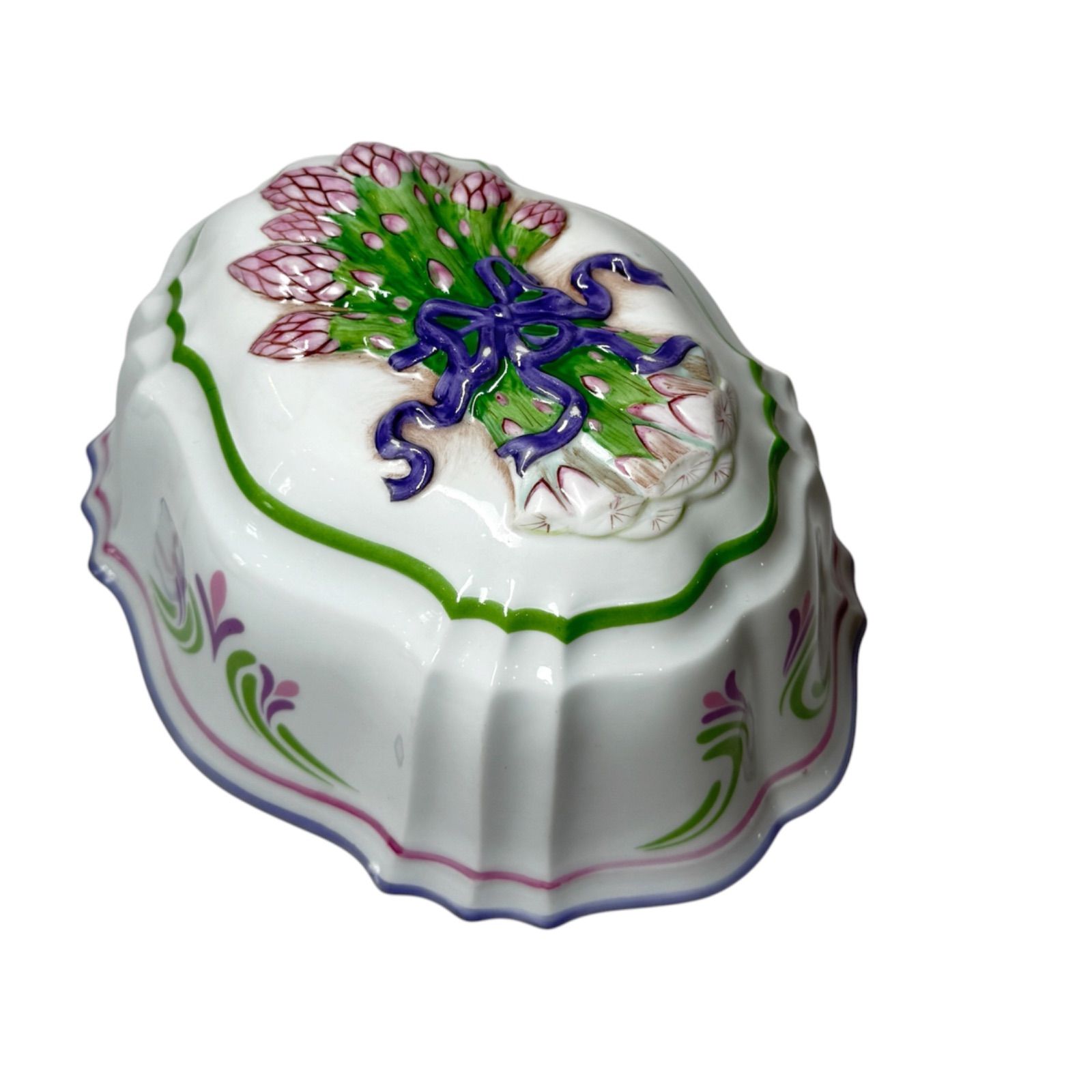 陶器のバラ9個とスタンド　イタリア製 フランクリンミント社 The Franklin Mint フランクリンミント ル・コルドン・ブルー 磁器製
