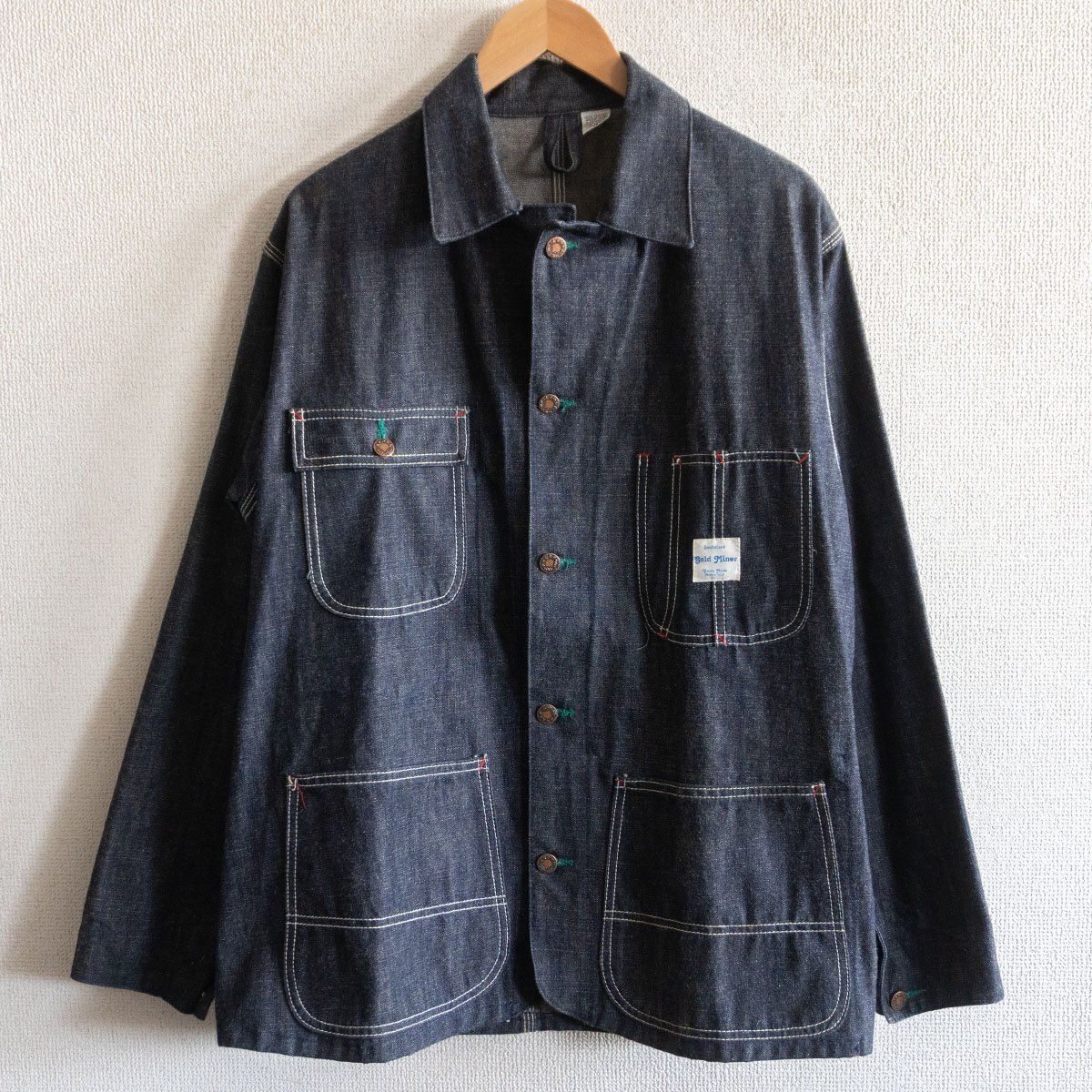 【美品/USA製】GOLD MINER【デニム カバーオール】42 ジャケット ゴールドマイナー 26050382