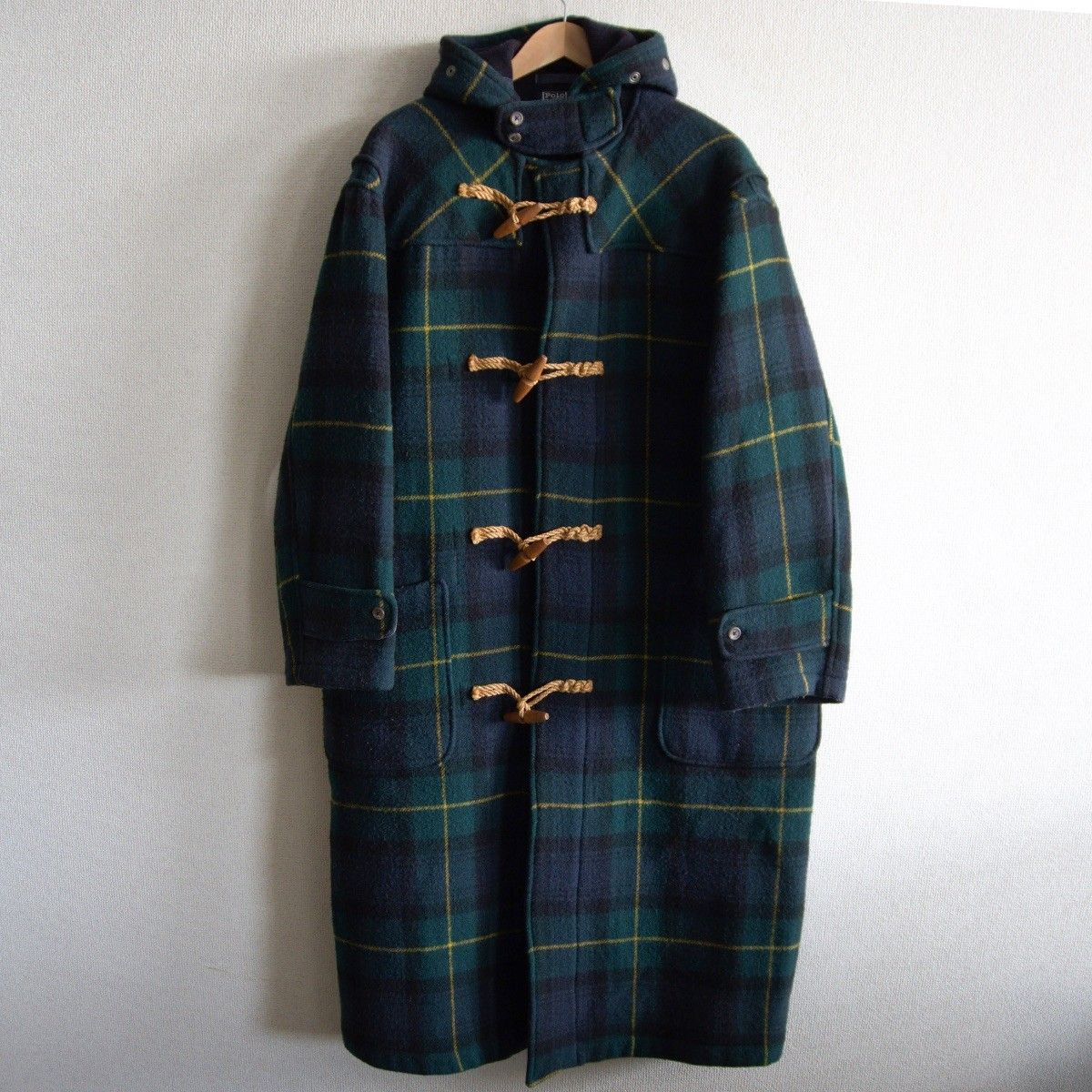 希少/アメリカ製】POLO RALPH LAUREN【チェック柄 ダッフルコート】 S