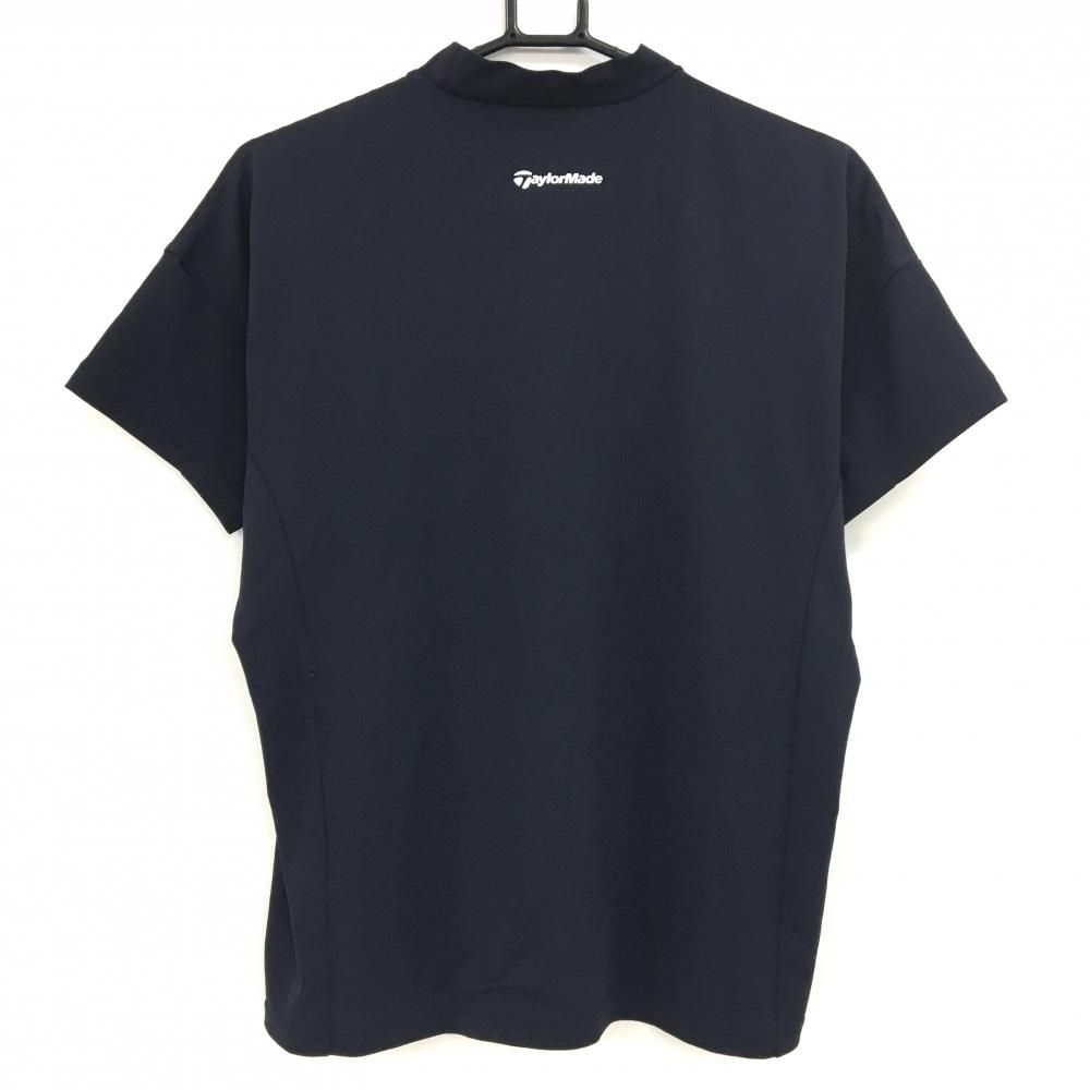 超美品】テーラーメイド Tシャツ 黒 胸元ロゴプリント モックネック