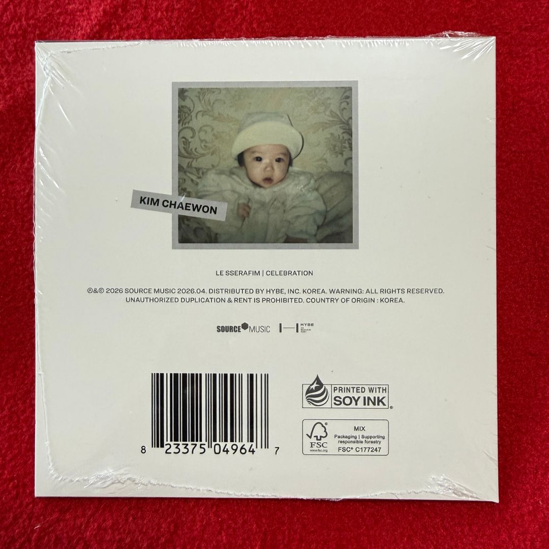 ☆LE チェウォン LP 限定 D2C アメリカ SSERAFIM LE SSERAFIM ZIP HALF LOGO 着用！！【1993STUDIO】93 チェウォン タレントカード