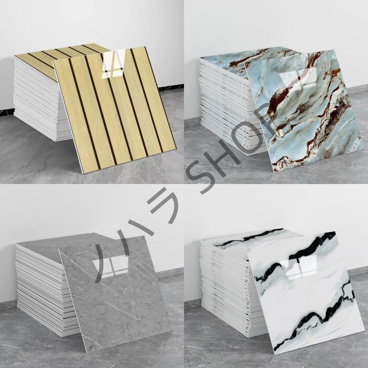 90枚/set 3D DIY 壁紙 シール 自接着 防水 防汚 防カビ 耐熱 タイル貼りシール キッチン、リビングルーム、寝室、多機能使用 30*30cm#色選択が可能##D012