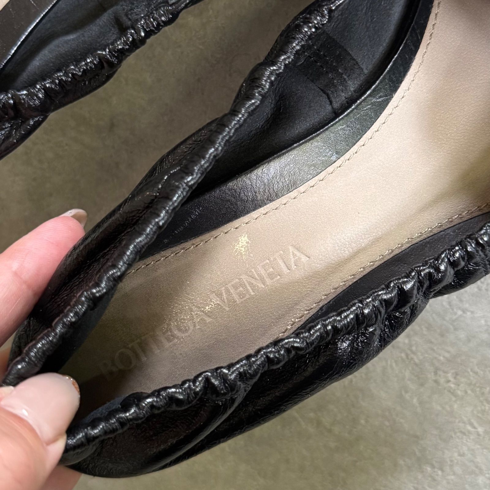 BOTTEGA VENETA ボッテガヴェネタ マダム スクエアトゥパンプス レザー 