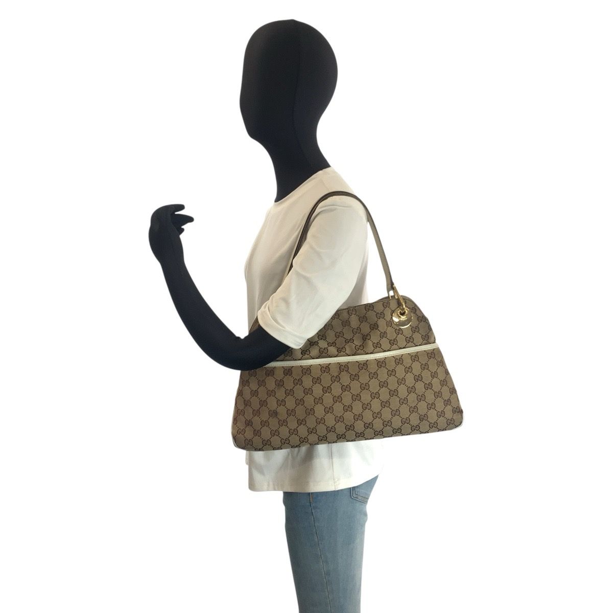 GUCCI グッチ エクリプス ベージュ アイボリー ゴールド金具 GG