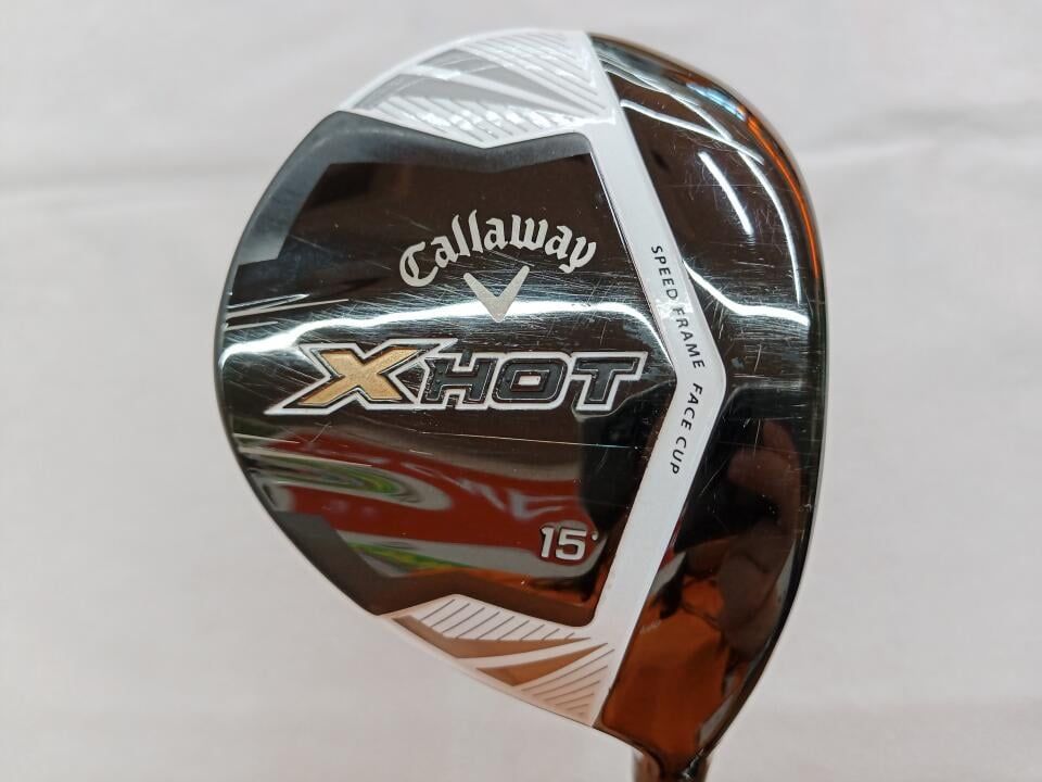 キャロウェイ　X HOT PRO 2013　15度　ツアーADクアトロテック 55　Sフレックス　フェアウェイウッド　中古　ゴルフドゥ！福山王子店【最短即日発送】