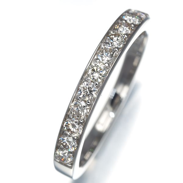 ダイヤ ダイヤモンド 0.50ct ハーフエタニティ リング Pt900 #194624