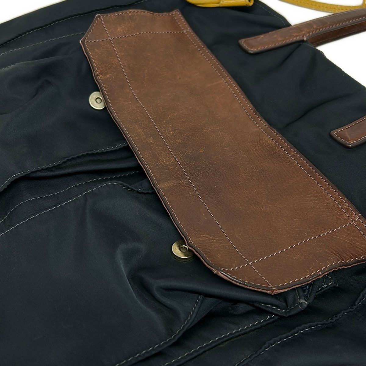 PaulSmith(ポールスミス) ショルダーバッグ - ネイビー×ダークブラウン 
