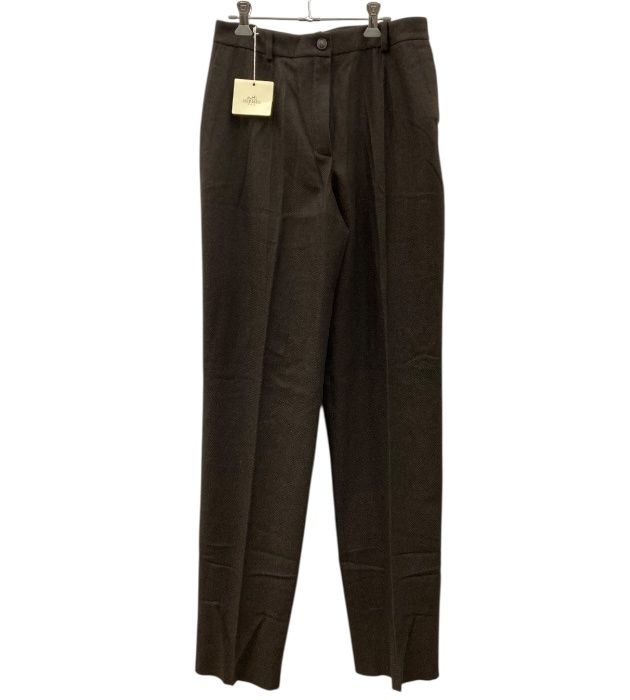 美品/HERMES/エルメス/カシミヤ/スラックス/サイズ42/フランス製/ブラウン/メンズ/FB3955