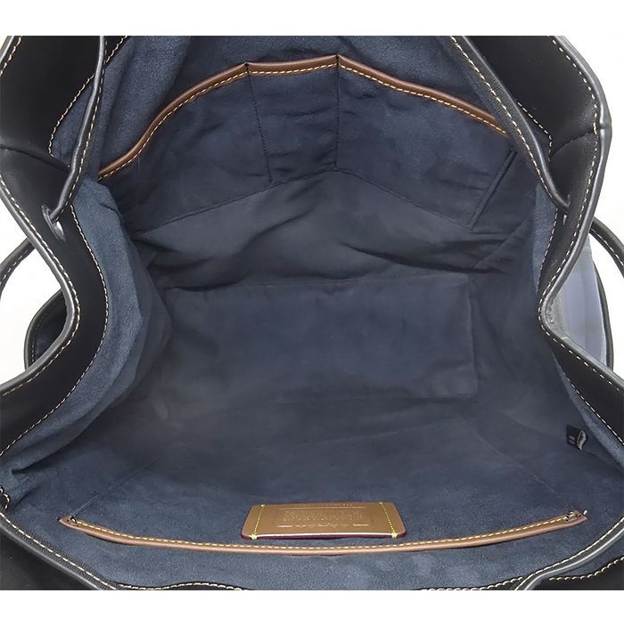 併売商品※◇中古美品◇COACH【コーチ】バックパック レザー ブラック 