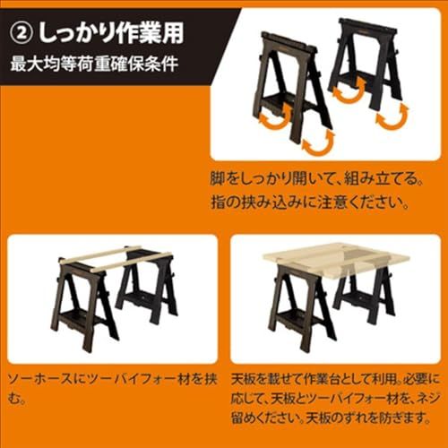 ブラックアンドデッカー(BLACK+DECKER) 【2台セット】 ソーホース DIY
