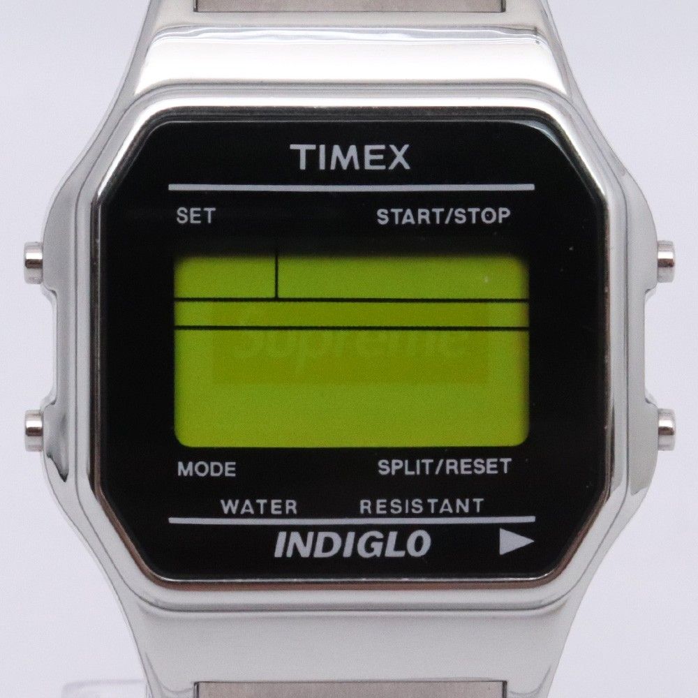 SUPREME × TIMEX Digital Watch シルバー - メルカリ
