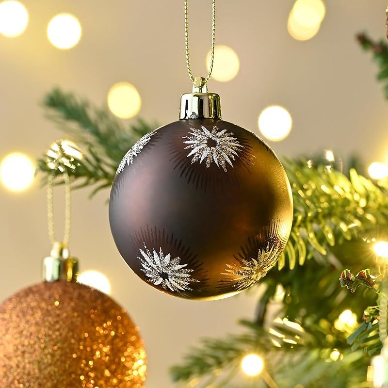 Valery Madelyn 北欧風 クリスマス ボール オーナメント ゴールド Valery Madelyn 北欧風 クリスマス ボール オーナメント ゴールド