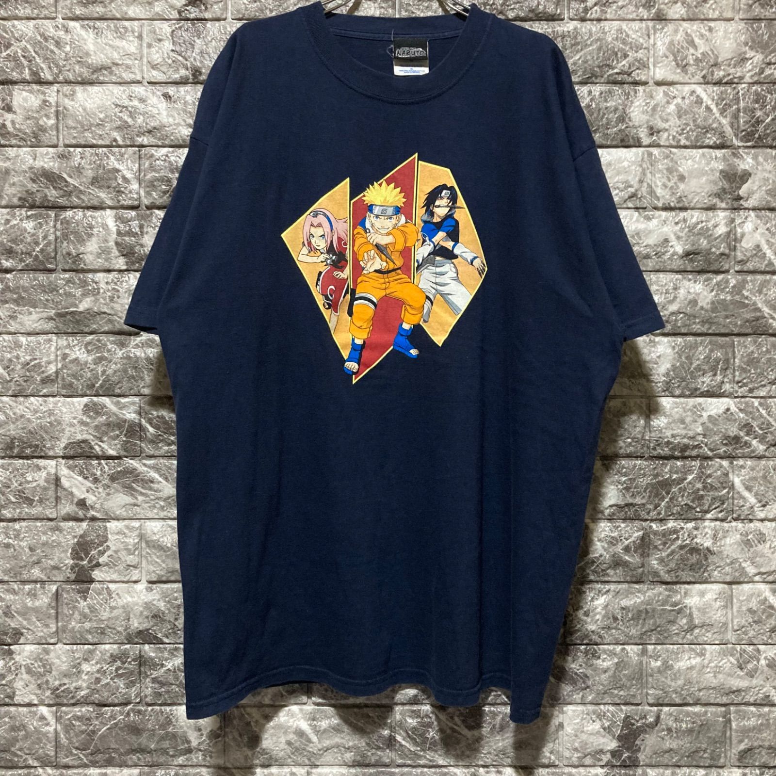 NARUTO Tシャツ XL ナルト ネイビー ビッグシルエット アニメ