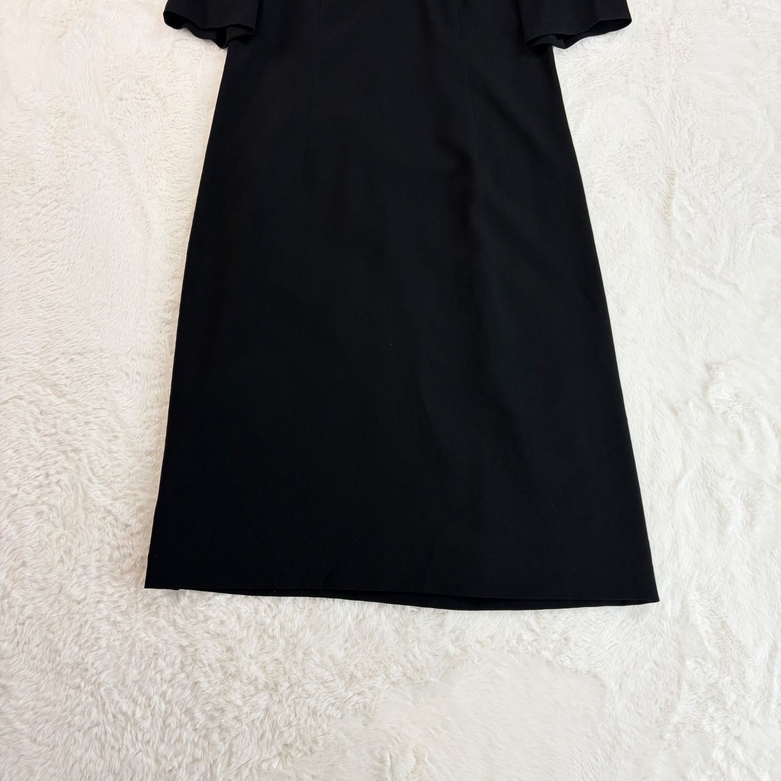 日本製 pierre cardin ピエールカルダン 半袖 ロングワンピース バック 