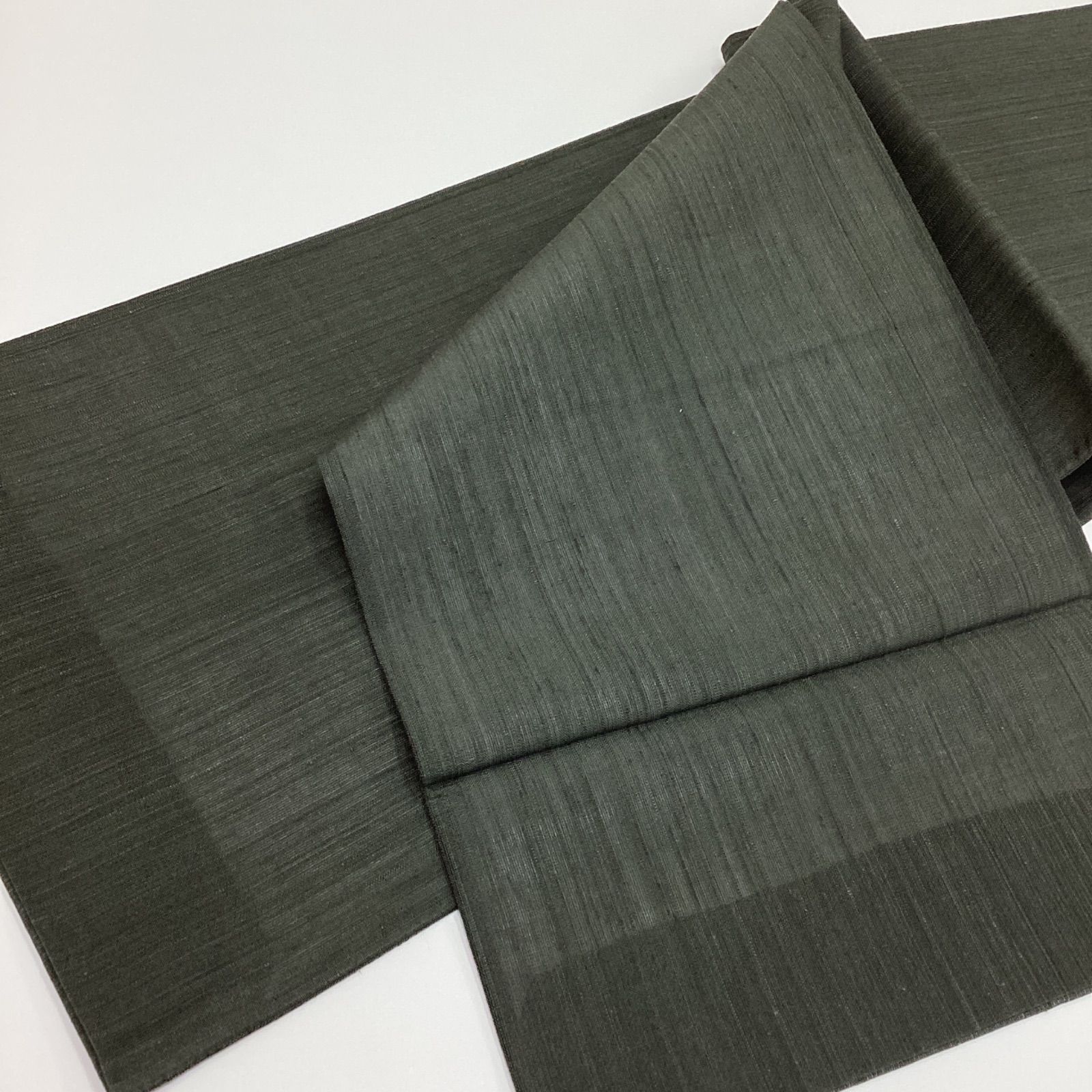 中古品 夏帯 洒落袋帯 芯入り 深緑色 正絹 相良刺繍 R835 - メルカリ
