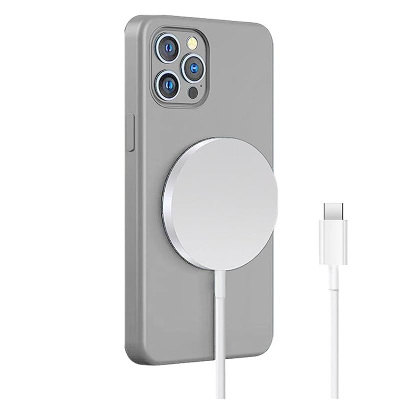 ワイヤレス充電器 マグネット式 最大15W出力 無線充電器 Type-Cポート MagSafe対応 軽量 小型 11適合 磁気吸着 15W／10W／7.5W／5W 置くだけ充電器 iPhone 16／15／14／13／12シリーズ対応 Galaxy Air 0