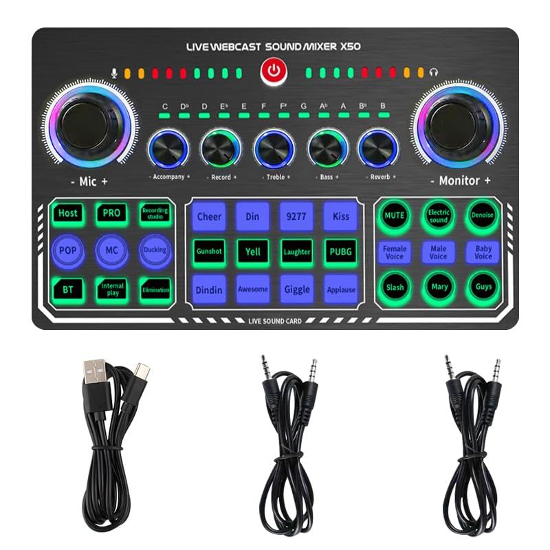 BONKYO カラオケセット家庭用 DJ ミキサー セットX50 ライブ サウンド
