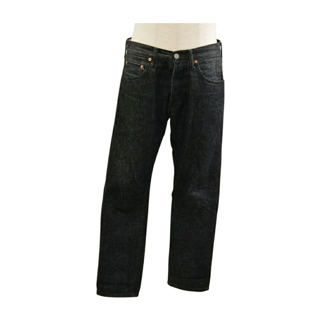 ステュディオダルチザン STUDIO D'ARTISAN デニムパンツ ボタンフライ 赤耳 D1826 ブラック 32サイズ メンズ F-L8727