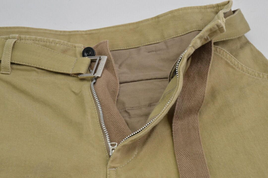 サカイ sacai 3894 ワイドパンツ 25-03894M コットン ベルト付き