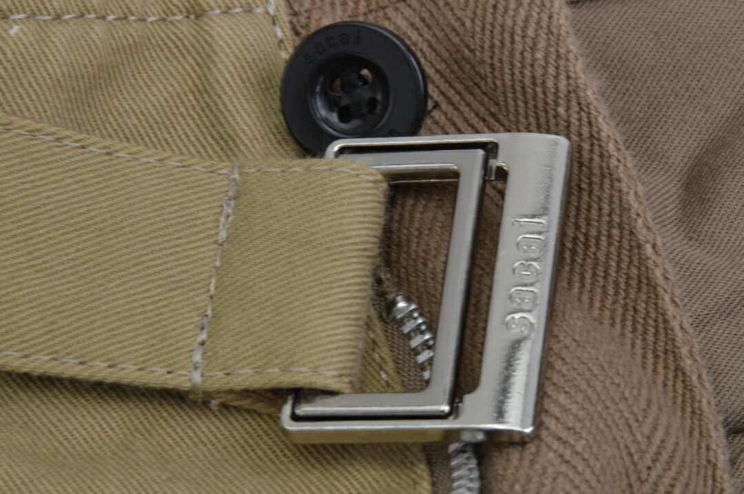 サカイ sacai 3894 ワイドパンツ 25-03894M コットン ベルト付き