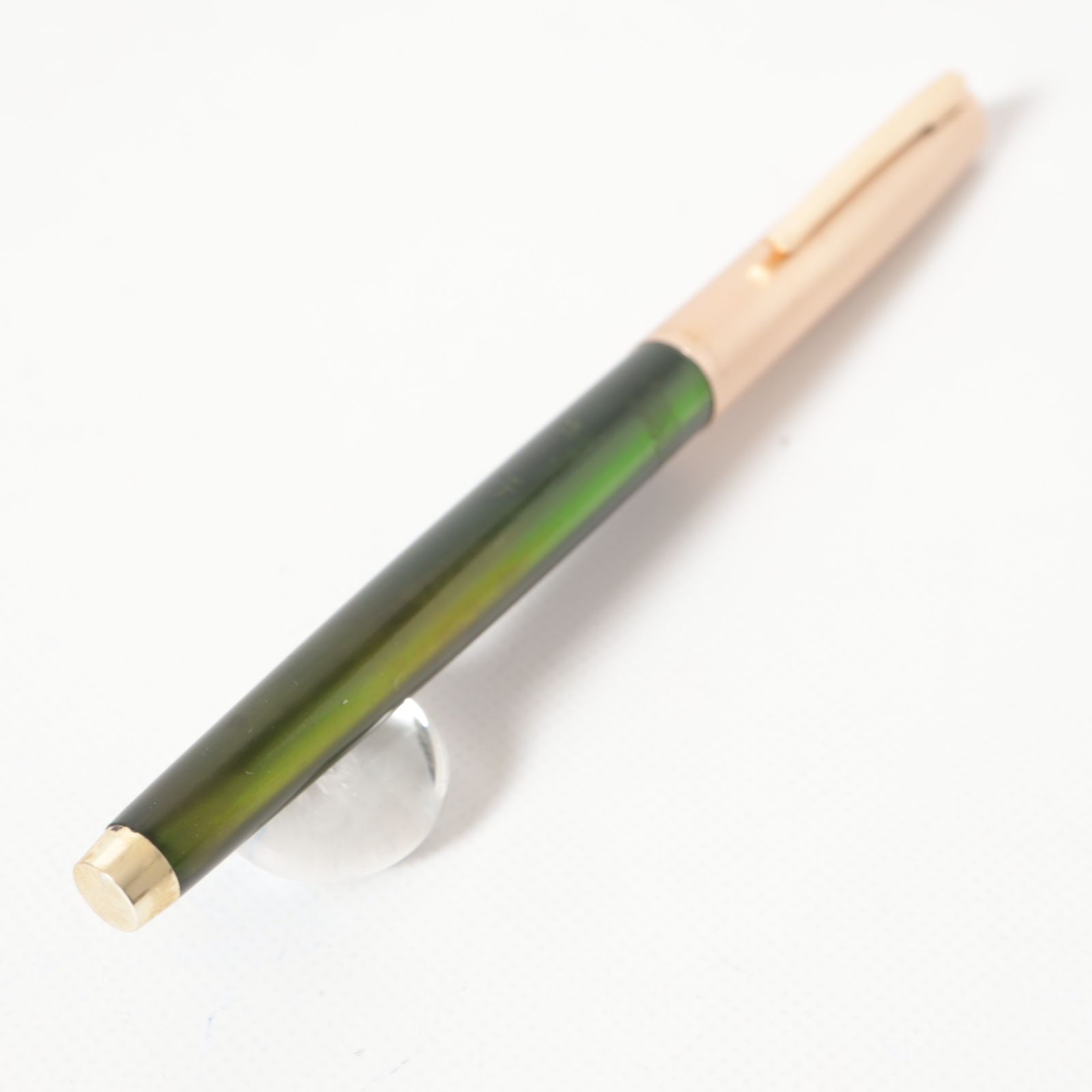 SKATER 万年筆 14K K14 HIGH GLASS グリーン ゴールド トリム 名入れ有