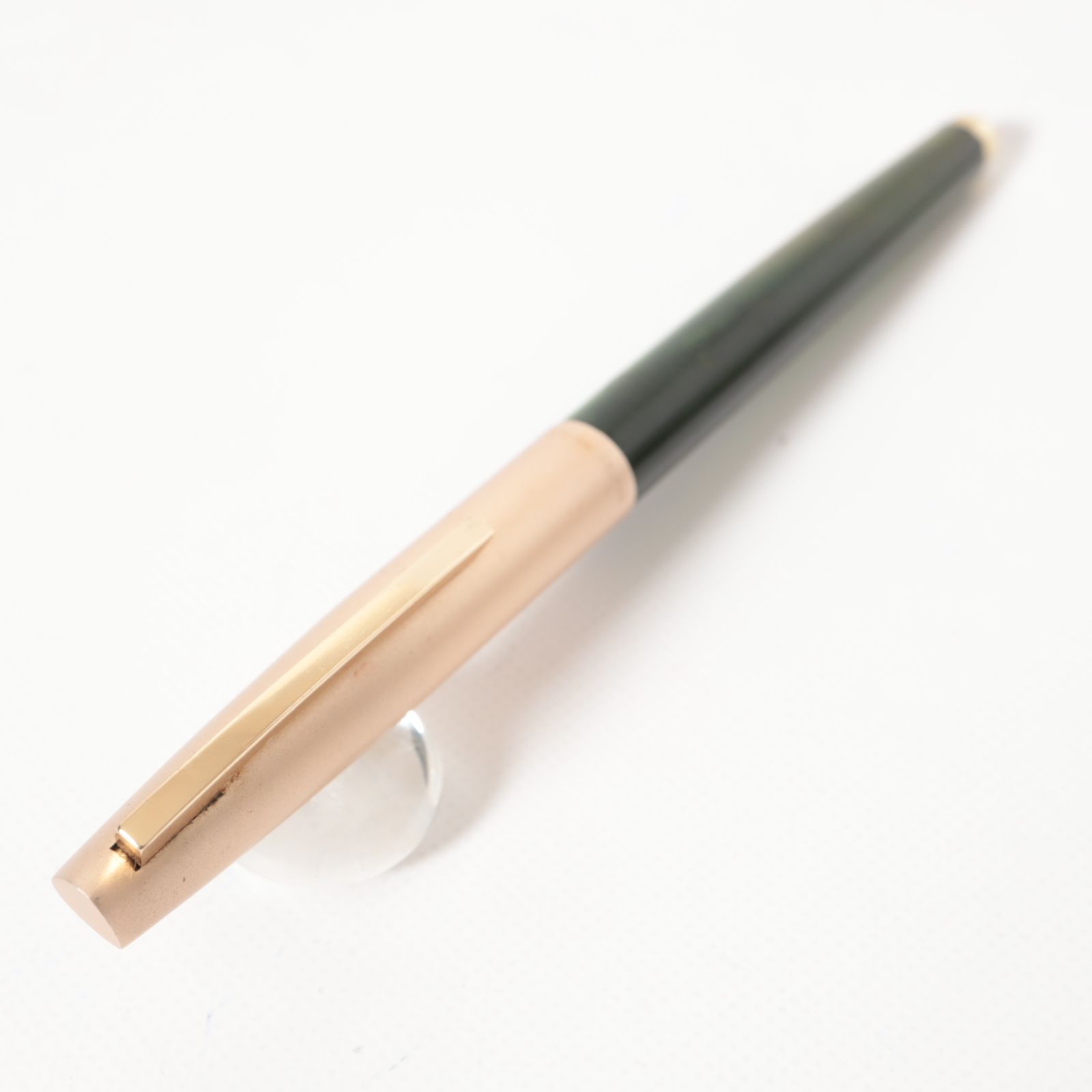 SKATER 万年筆 14K K14 HIGH GLASS グリーン ゴールド トリム 名入れ有