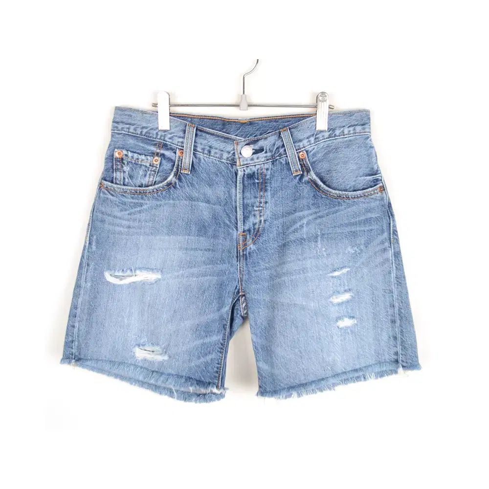 リーバイス デニムハーフパンツ レディース 28 デニム HOT パンツ BG8034