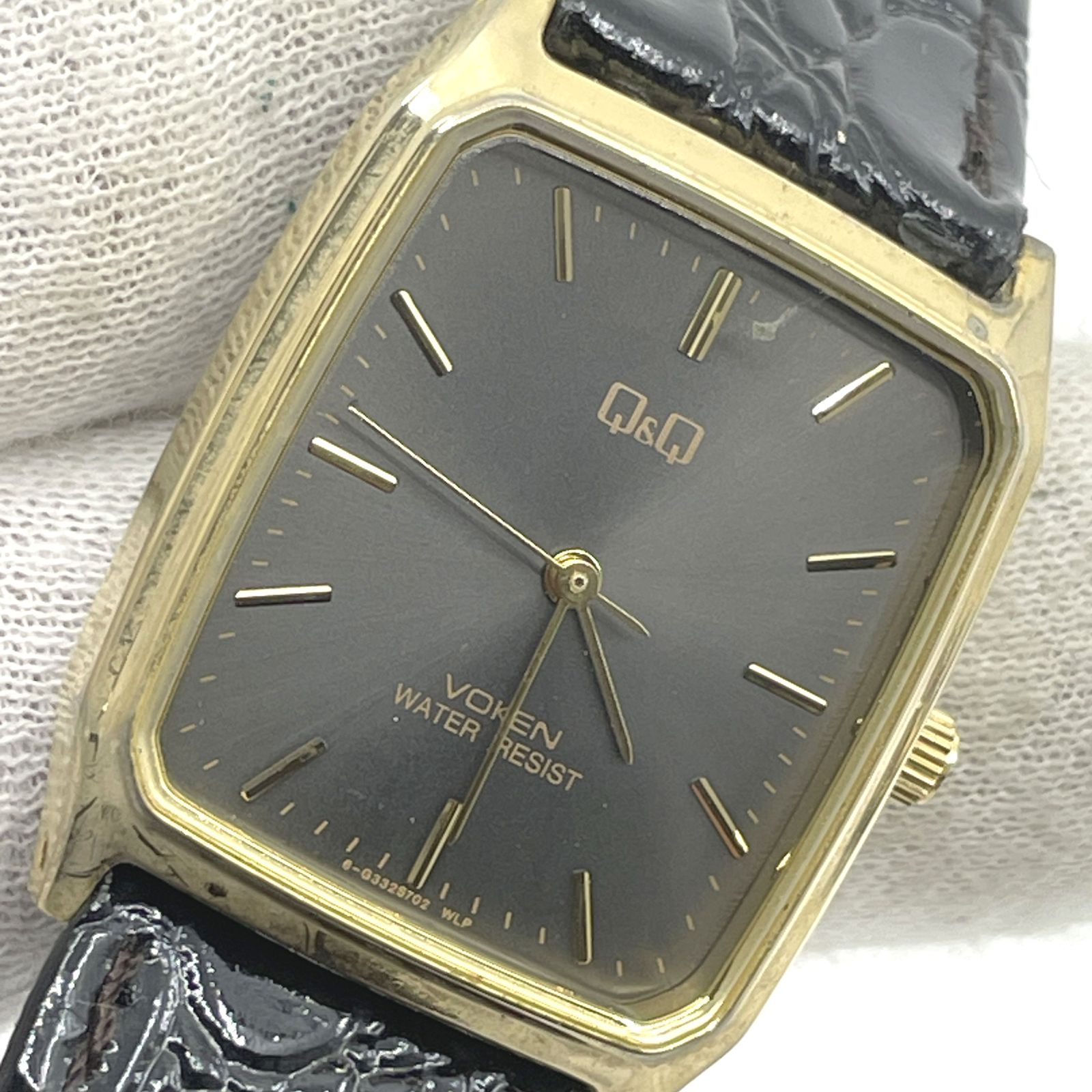 動作未確認 CITIZEN シチズン クォーツ腕時計 Q&Q VOKEN スクエア 