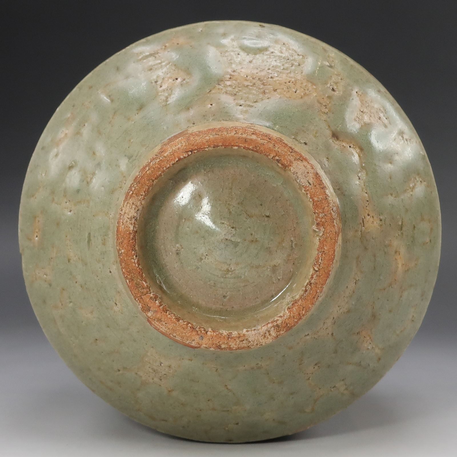 人間国宝 浜田庄司 作 】 琉球窯 赤絵 茶碗 ( 濱田庄司 ) 陶磁器 _