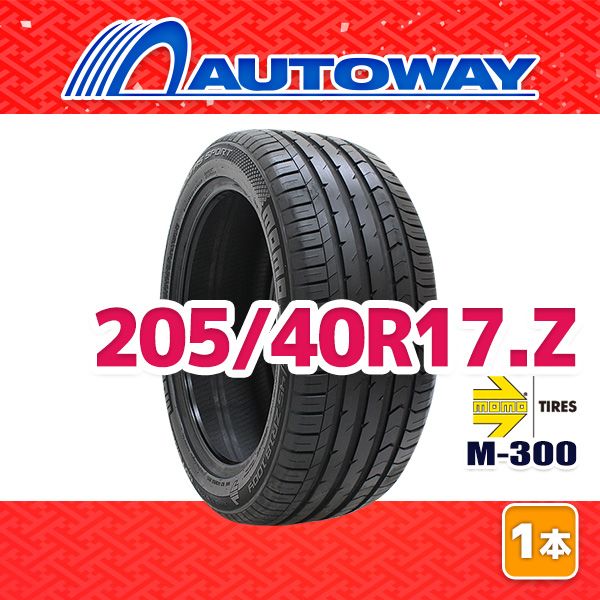 【AUTOWAY】 新品 205/40R17 サマータイヤ MOMO Tires M-300 17インチ １本売り 夏タイヤ オートウェイ