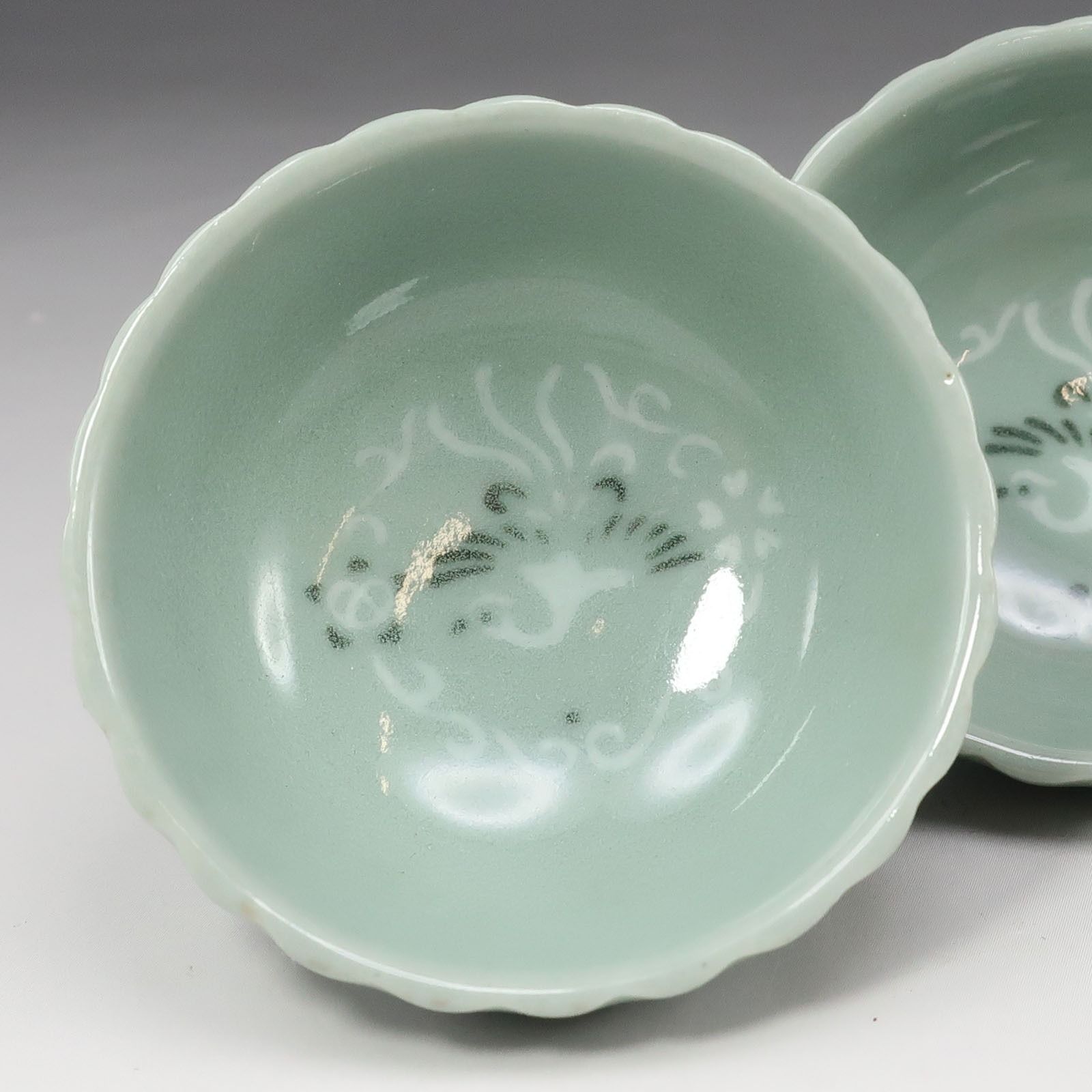 kyoyaki】京焼 二代 諏訪蘇山 造 青磁盃 一対 陶磁器 _ 骨董品 - メルカリ